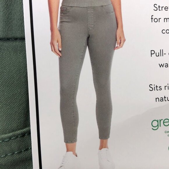 NINE WEST HEIDI‎ PULL- ON CROP STRETCH TWILL PANTS 8 NWT - Picture 1 of 10
